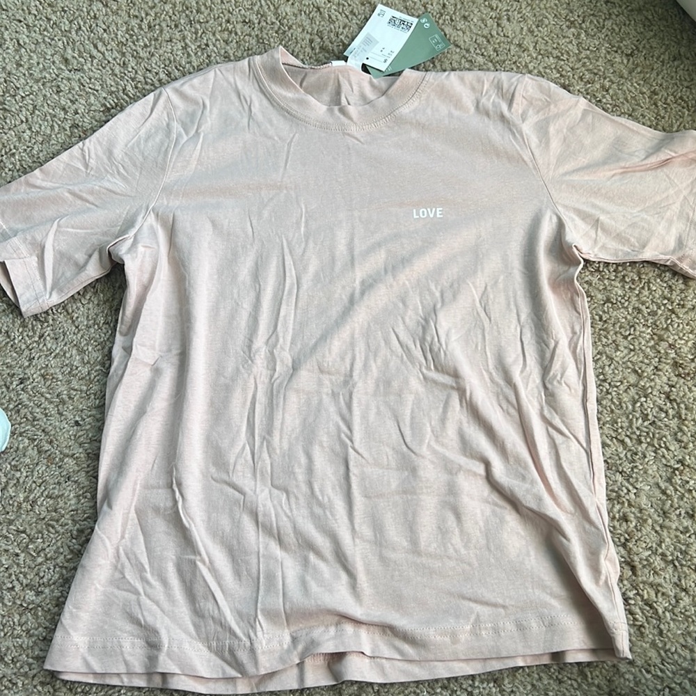 LOVE pink H&M shirt